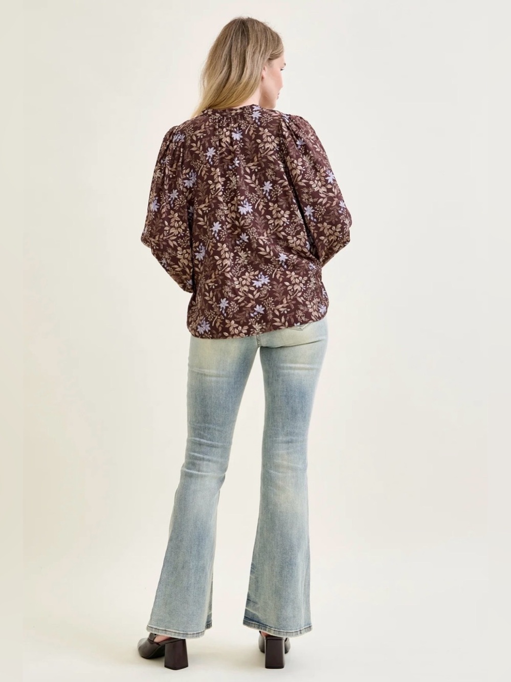 Judy Blue Retro Stretch! Mid Rise Tinted Pin Tack Detail Flare Jeans Sz 15 / 32 - Picture 2 of 16